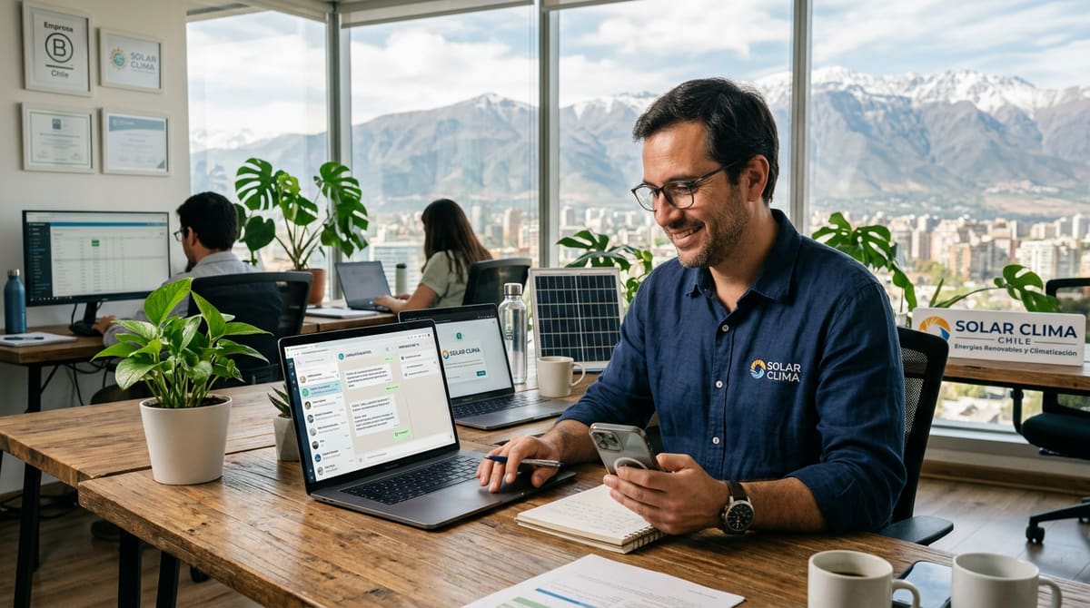 Chatbot para pymes Chile atendiendo clientes por WhatsApp y web